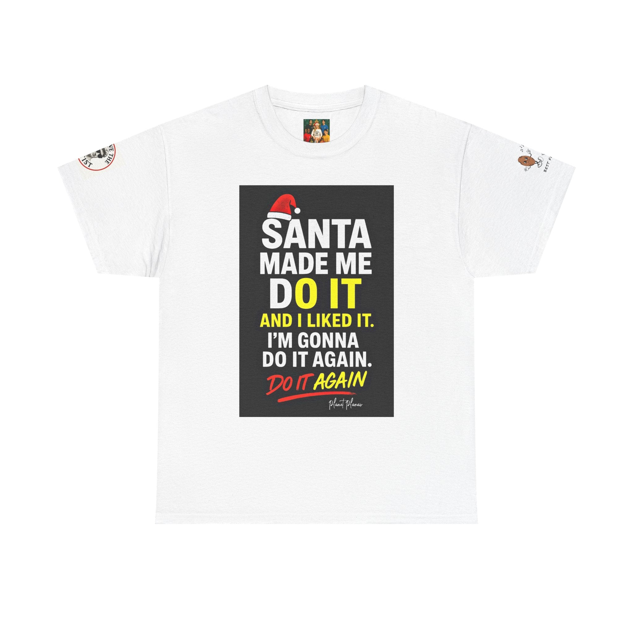 Funny Santa Tee for Holidays, Christmas Gift, Adult Humor Shirt, Unisex Cotton T-Shirt, Holiday Apparel, Festive Fun